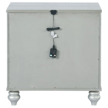 Load image into Gallery viewer, Coaster Gunnison 2-drawer Nightstand Silver Metallic