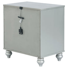 Load image into Gallery viewer, Coaster Gunnison 2-drawer Nightstand Silver Metallic