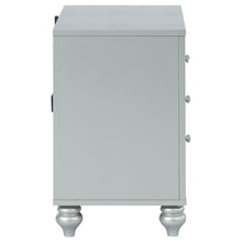 Load image into Gallery viewer, Coaster Gunnison 2-drawer Nightstand Silver Metallic
