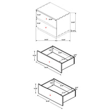 Load image into Gallery viewer, Coaster Winslow 2-drawer Nightstand Smokey Walnut