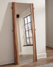 Load image into Gallery viewer, Coaster Winslow 31 x 76 Inch Standing Floor Mirror Smokey Walnut