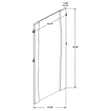 Load image into Gallery viewer, Coaster Winslow 31 x 76 Inch Standing Floor Mirror Smokey Walnut