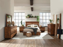Load image into Gallery viewer, Coaster Winslow 31 x 76 Inch Standing Floor Mirror Smokey Walnut
