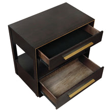 Load image into Gallery viewer, Coaster Durango 2-drawer Nightstand Smoked Peppercorn
