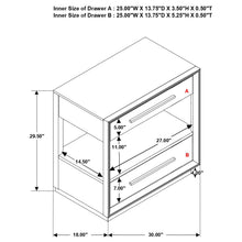 Load image into Gallery viewer, Coaster Durango 2-drawer Nightstand Smoked Peppercorn