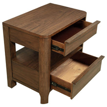 Load image into Gallery viewer, Coaster Maderia 2-drawer Nightstand Bedside Table Walnut