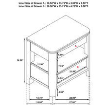 Load image into Gallery viewer, Coaster Maderia 2-drawer Nightstand Bedside Table Walnut