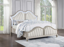 Load image into Gallery viewer, Coaster Evangeline Wood Eastern King LED Panel Bed Silver Oak