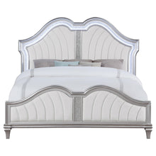 Load image into Gallery viewer, Coaster Evangeline Wood Eastern King LED Panel Bed Silver Oak