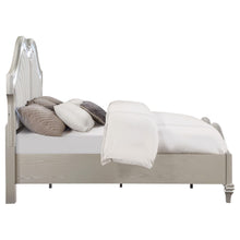 Load image into Gallery viewer, Coaster Evangeline Wood Eastern King LED Panel Bed Silver Oak