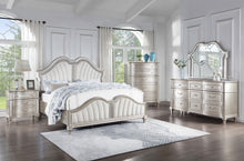 Load image into Gallery viewer, Coaster Evangeline Wood Eastern King LED Panel Bed Silver Oak