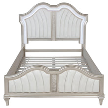 Load image into Gallery viewer, Coaster Evangeline Wood Queen LED Panel Bed Silver Oak