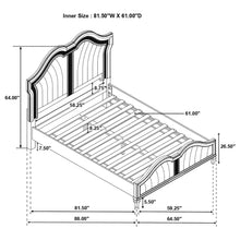 Load image into Gallery viewer, Coaster Evangeline Wood Queen LED Panel Bed Silver Oak