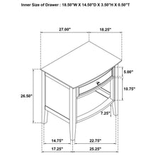 Load image into Gallery viewer, Coaster Bexhill 1-drawer Nightstand Bedside Table White
