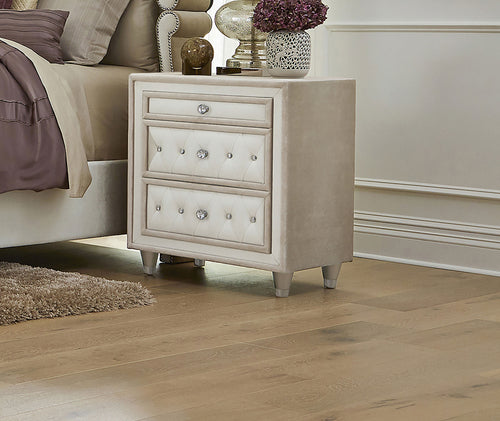 COASTER NIGHTSTAND (CAMEL/IVORY)