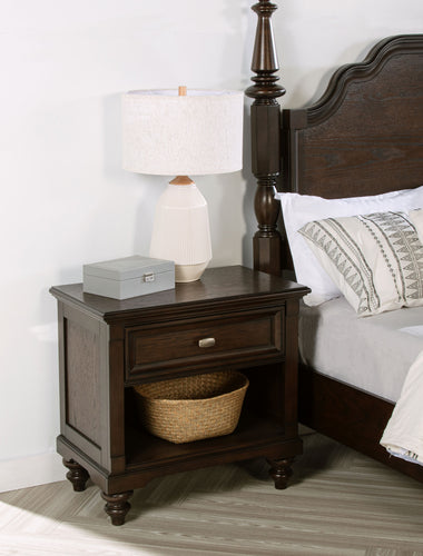 COASTER NIGHTSTAND (DARK OAK)