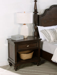 COASTER NIGHTSTAND (DARK OAK)