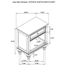 Load image into Gallery viewer, Coaster Andover 1-drawer Nightstand Bedside Table Dark Oak