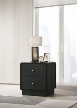 Load image into Gallery viewer, Coaster Cavelle 2-drawer Nightstand Bedside Table Black