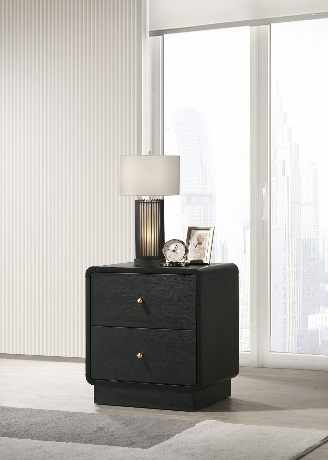 COASTER NIGHTSTAND (BLACK)