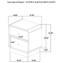 Load image into Gallery viewer, Coaster Cavelle 2-drawer Nightstand Bedside Table Black