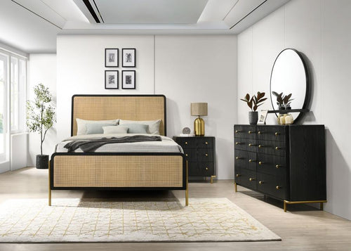 Coaster Arini 4-piece Bedroom Set Black and Natural