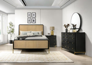 Coaster Arini 4-piece Bedroom Set Black and Natural