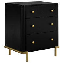 Load image into Gallery viewer, Coaster Arini 3-drawer Nightstand Black