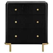 Load image into Gallery viewer, Coaster Arini 3-drawer Nightstand Black