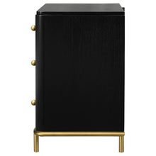 Load image into Gallery viewer, Coaster Arini 3-drawer Nightstand Black