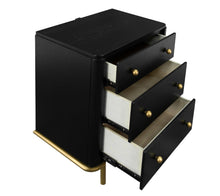 Load image into Gallery viewer, Coaster Arini 3-drawer Nightstand Black