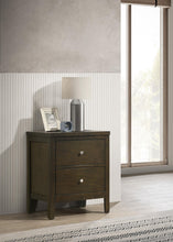 Load image into Gallery viewer, Coaster Wilkes Transitional 2-Drawer Nightstand with Metal Knobs Dark Cocoa