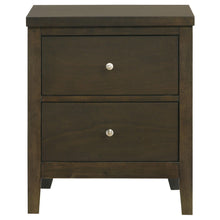 Load image into Gallery viewer, Coaster Wilkes Transitional 2-Drawer Nightstand with Metal Knobs Dark Cocoa