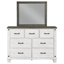 Load image into Gallery viewer, Coaster Lilith 7-drawer Dresser with Mirror Distressed White