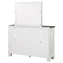 Load image into Gallery viewer, Coaster Lilith 7-drawer Dresser with Mirror Distressed White