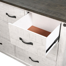 Load image into Gallery viewer, Coaster Lilith 7-drawer Dresser with Mirror Distressed White