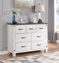 Load image into Gallery viewer, Coaster Lilith 7-drawer Dresser Distressed White