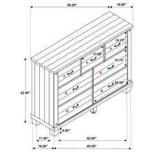 Load image into Gallery viewer, Coaster Lilith 7-drawer Dresser Distressed White
