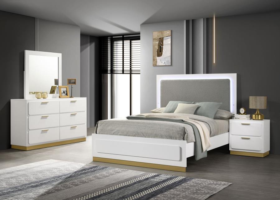 Coaster Caraway 4-piece Queen Bedroom Set White