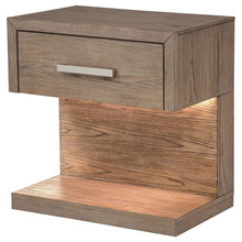 Load image into Gallery viewer, Coaster Kenora 1-drawer Nightstand Bedside Table Barley Brown