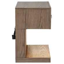 Load image into Gallery viewer, Coaster Kenora 1-drawer Nightstand Bedside Table Barley Brown