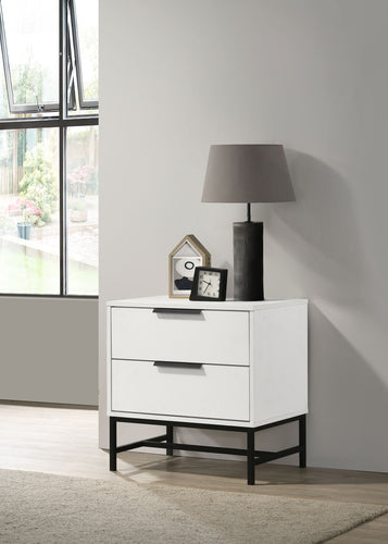 COASTER NIGHTSTAND (WHITE)