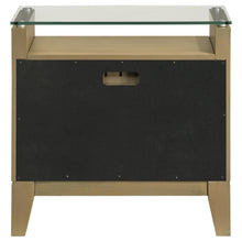 Load image into Gallery viewer, Coaster Granada 2-drawer Glass Top Nightstand Natural Pine