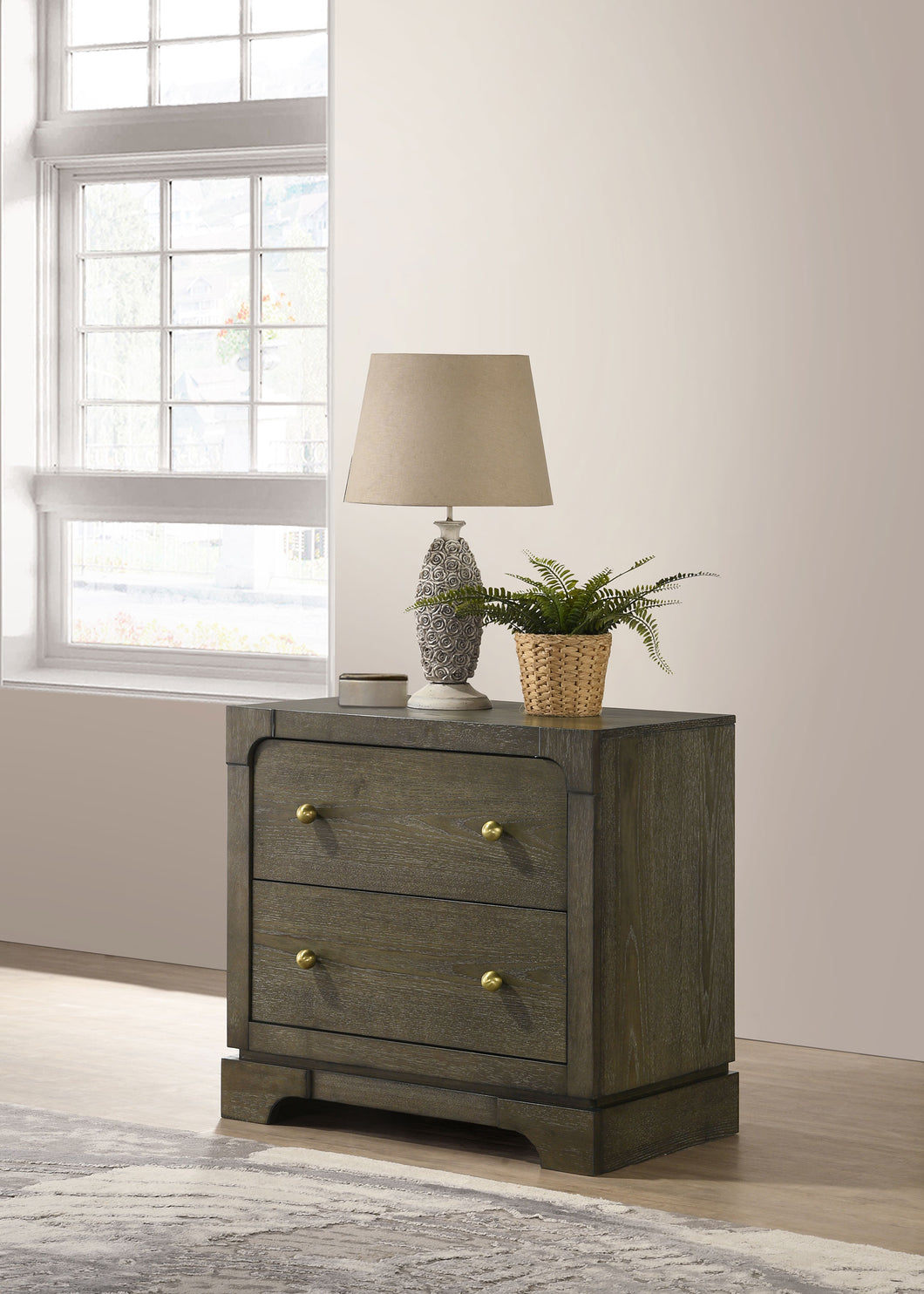 COASTER NIGHTSTAND (DARK COCOA)