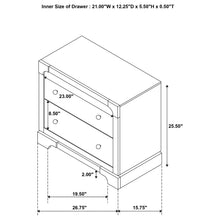 Load image into Gallery viewer, Coaster Gran Park 2-drawer Nightstand Bedside Table Dark Cocoa
