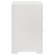 Load image into Gallery viewer, Coaster Ives 2-drawer Nightstand Bedside Table White High Gloss