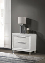 Load image into Gallery viewer, Coaster Marmore 2-drawer Nightstand Bedside Table White