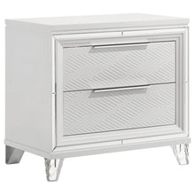 Load image into Gallery viewer, Coaster Marmore 2-drawer Nightstand Bedside Table White