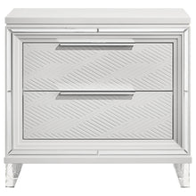 Load image into Gallery viewer, Coaster Marmore 2-drawer Nightstand Bedside Table White