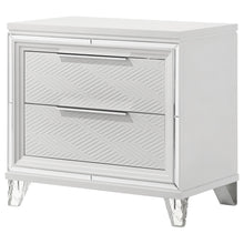 Load image into Gallery viewer, Coaster Marmore 2-drawer Nightstand Bedside Table White
